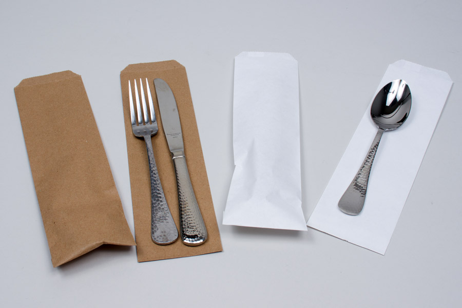 MC - Gourmet - Flat Paper Silverware Bags