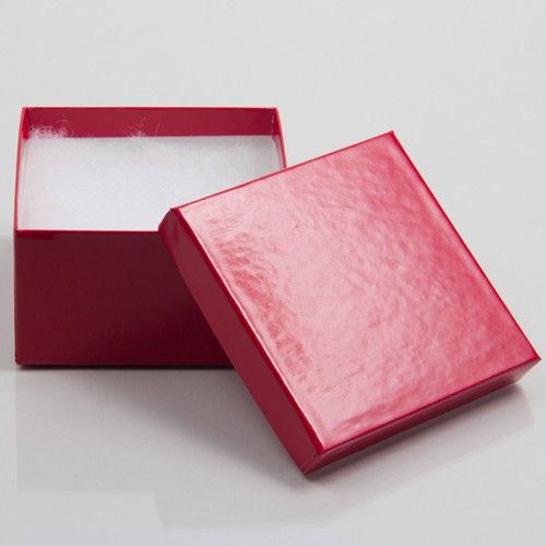 Cotton Filled Jewelry Boxes - Gloss Colors