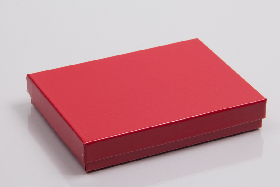 #65 Cherry Red Gloss Two-Piece Jewelry Boxes