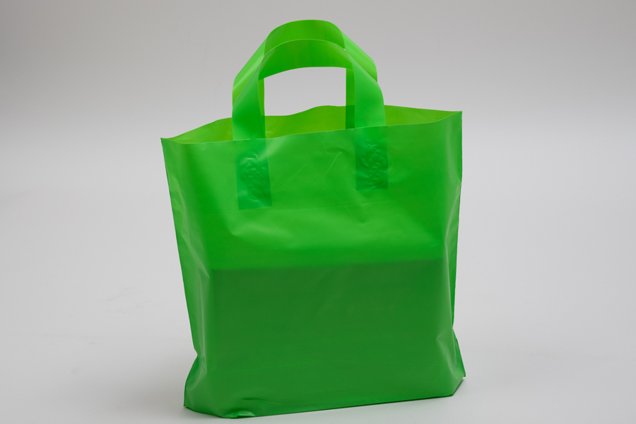 BABCOR Packaging: Hot Pink Plastic Ameritote Shopping Bags w. Soft Loop  Handle - 16 x 6 x 15 in.
