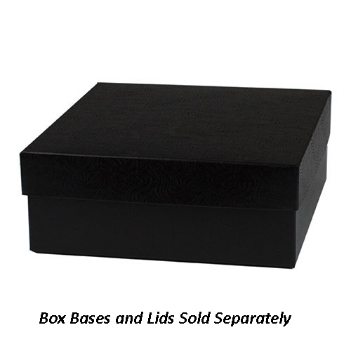 8x8x3 Black Swirl Hi-Wall Gift Box Folding Bases *Lids Sold Separately*