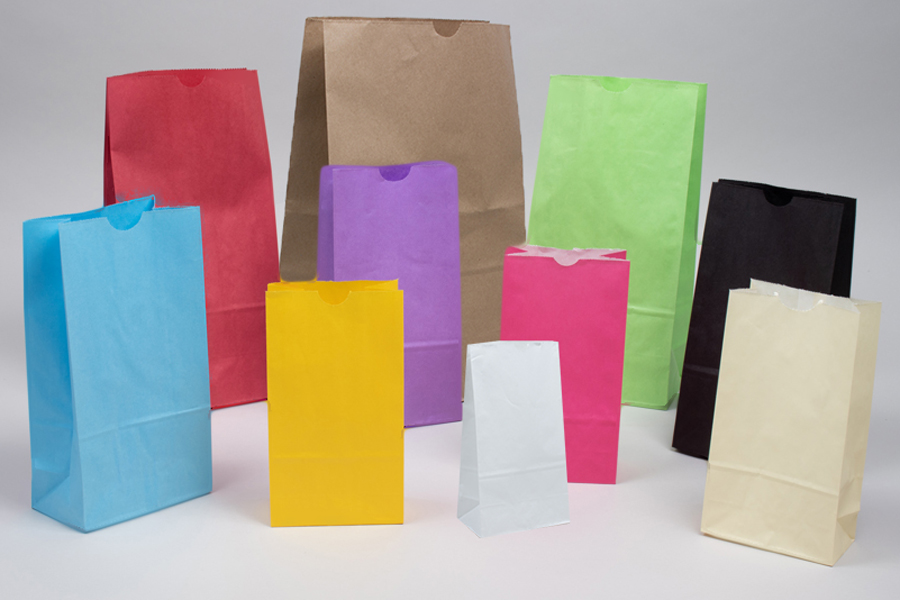 Cheap Wholesale 19 Inch Kraft Paper Grocery Shopping Bags —