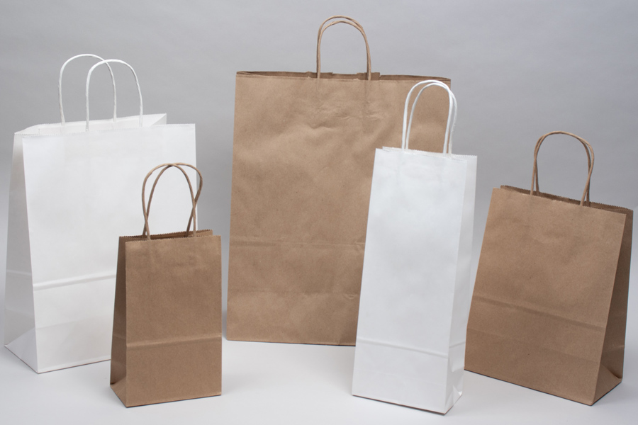 white paper shopping bag