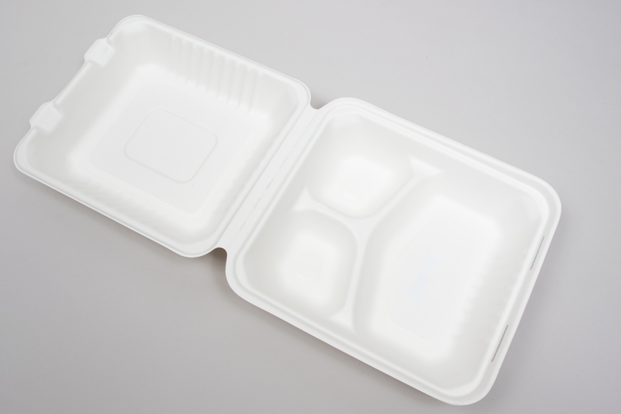White 8 Compartment Plate/Lid