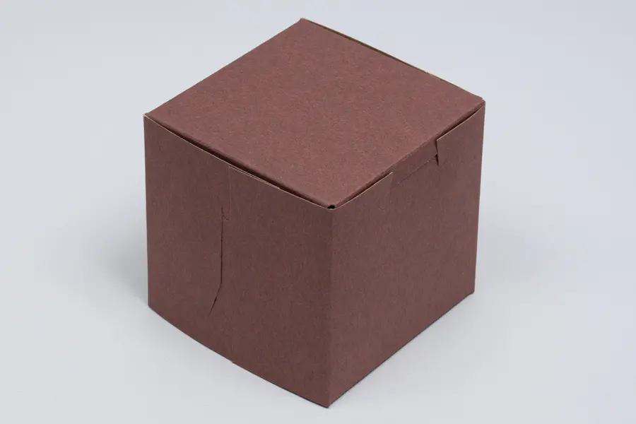 4X4X4 1PC BAKE BOX CHOCO - NO WINDOW