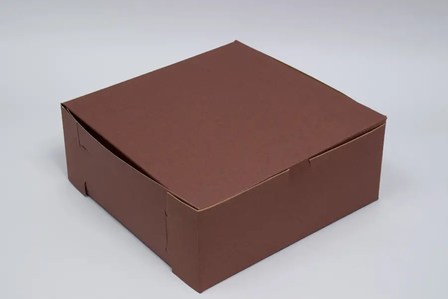 8X8X4 1PC BAKE BOX CHOCO-NO WINDOW