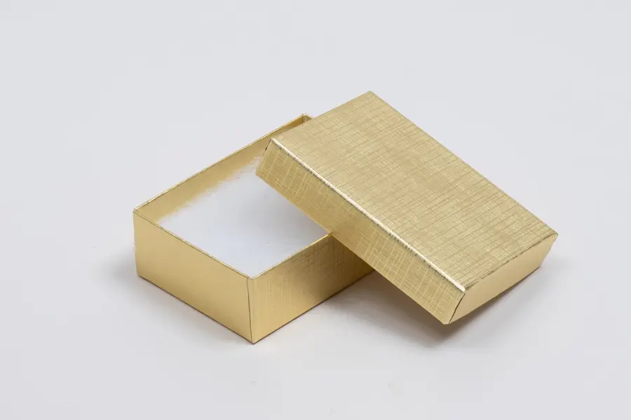 #32 - JEWELRY BOX - GOLD LINEN