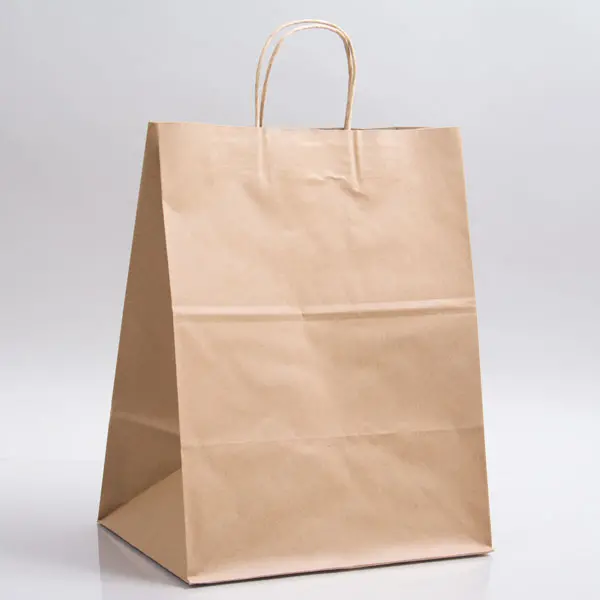 12X9X16 PREMIUM ECOPLUS NAT KRAFT SHOP BAG