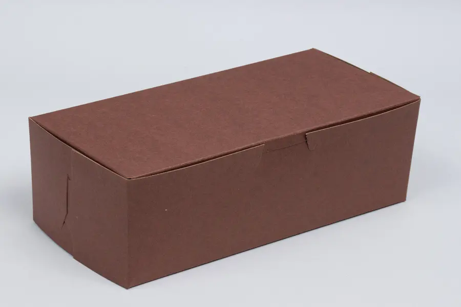 6.5X3.75X2.125 BAKE BOX CHOCO - NO WINDOW