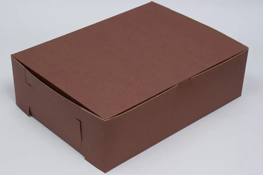 8X5.5X3 1PC BAKE BOX CHOCO-NO WINDOW