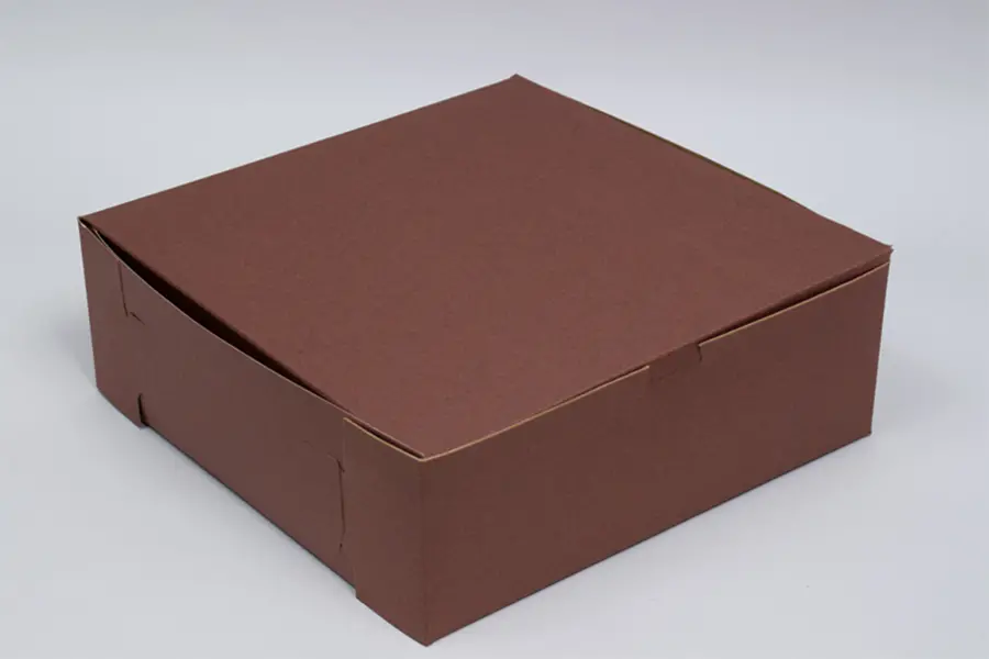 8X8X3 1PC BAKE BOX CHOCO-NO WINDOW