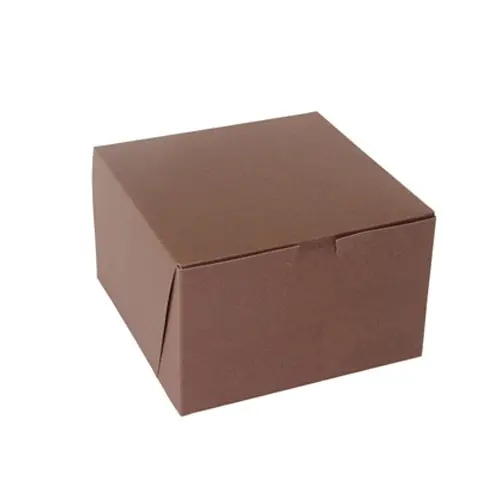 8X8X5 1PC BAKE BOX CHOCO-NO WINDOW