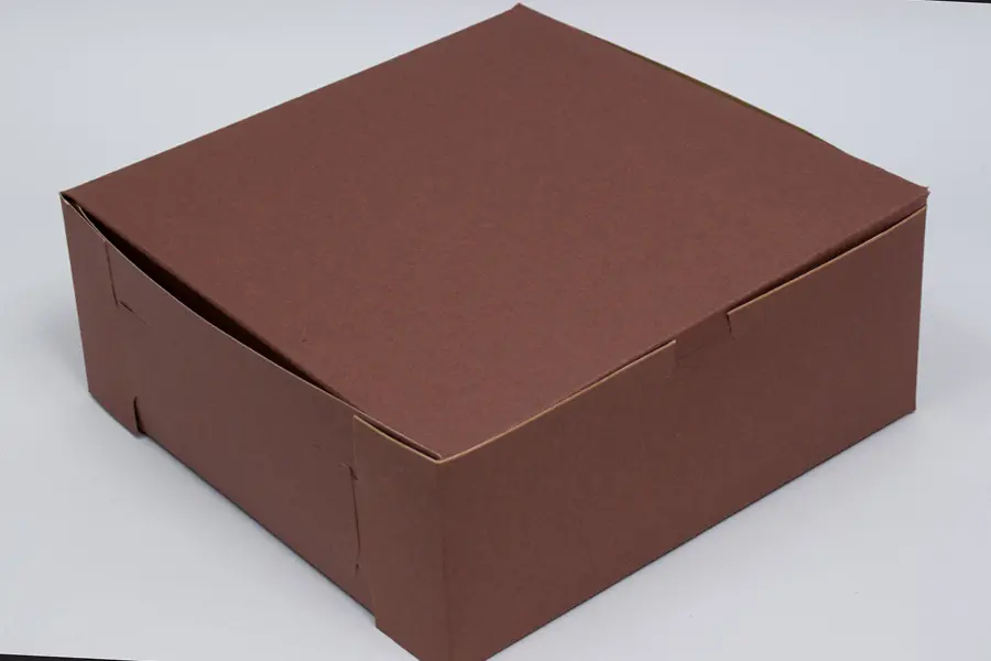 9X9X4 1PC BAKE BOX CHOCO-NO WINDOW