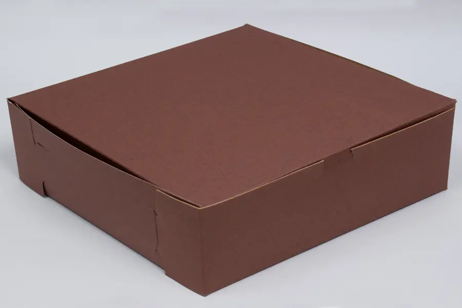 10X10X2.5 1PC BAKE BOX CHOCO-NO WINDOW