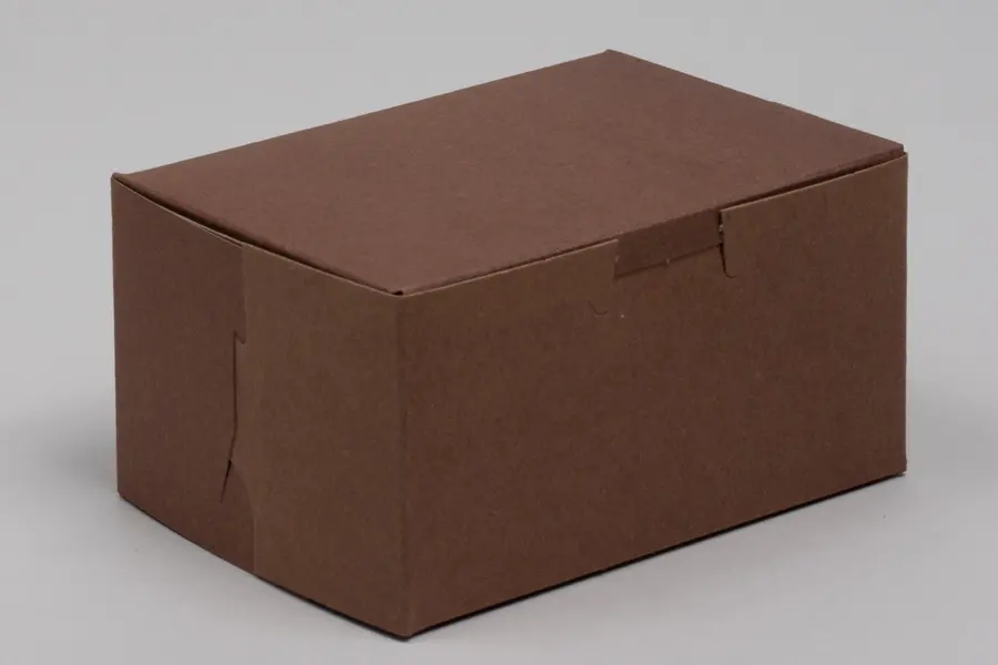 5.5X4X2.875 1PC BAKE BOX CHOCO - NO WINDOW