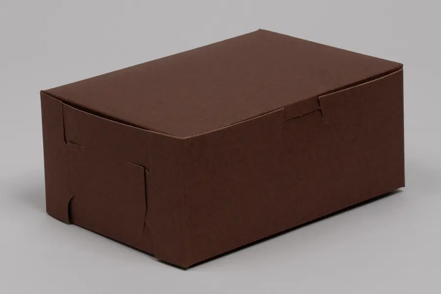 7X5X3 1PC BAKE BOX CHOCO - NO WINDOW