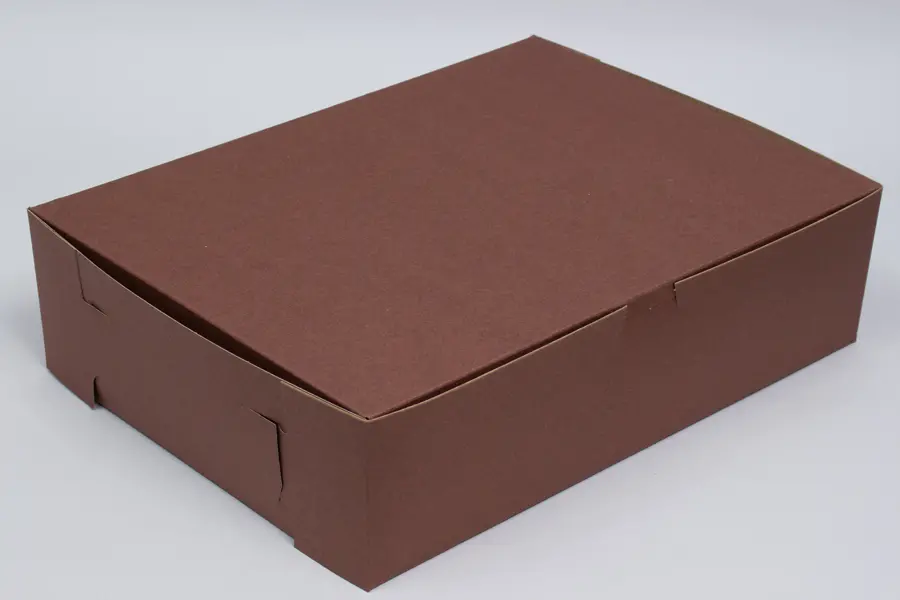 19X14X4 1PC BAKE BOX CHOCO-NO WINDOW