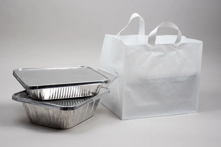 14X11.5X12X11.5 HALF TRAY WHITE FLEXI-LOOP CATERING BAG