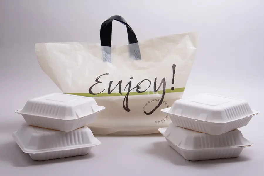 24X14X11 SOFT LOOP CREAM ENJOY BAG