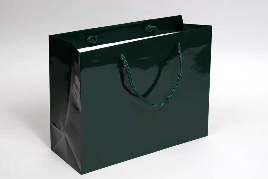 13X5X10 GLOSS HUNTER GREEN EUROTOTE