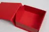 6X6X2-3/4  MATTE RED MAGNETIC BOX W/RIBBON