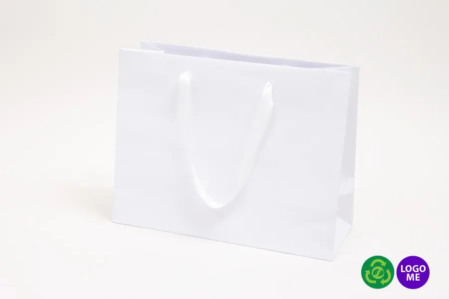 13X5X10 WHITE KRAFT EURO WHITE TWILL HANDLE