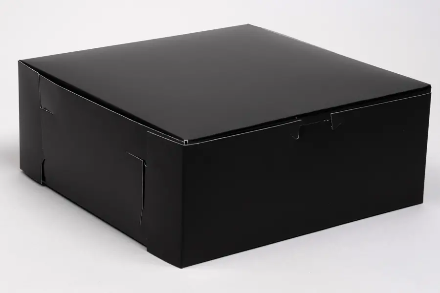 10X10X4 1PC BAKE BOX BLACK GLOSS - NO WINDOW