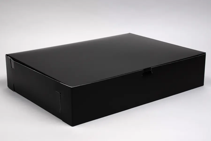 19X14X4 1PC BAKE BOX BLACK GLOSS - NO WINDOW