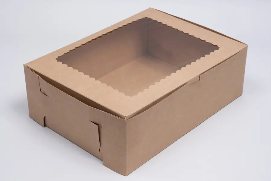 14X10X4  1PC BAKE BOX KRAFT-WINDOW