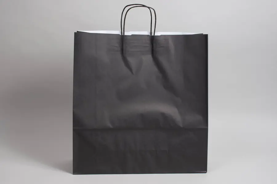 12-1/2 X 4-3/4 X 15-3/4 TINTED BLACK SHOP BAG