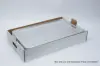 22 X 13-1/2 X 4 WHITE HANDLED TRAY