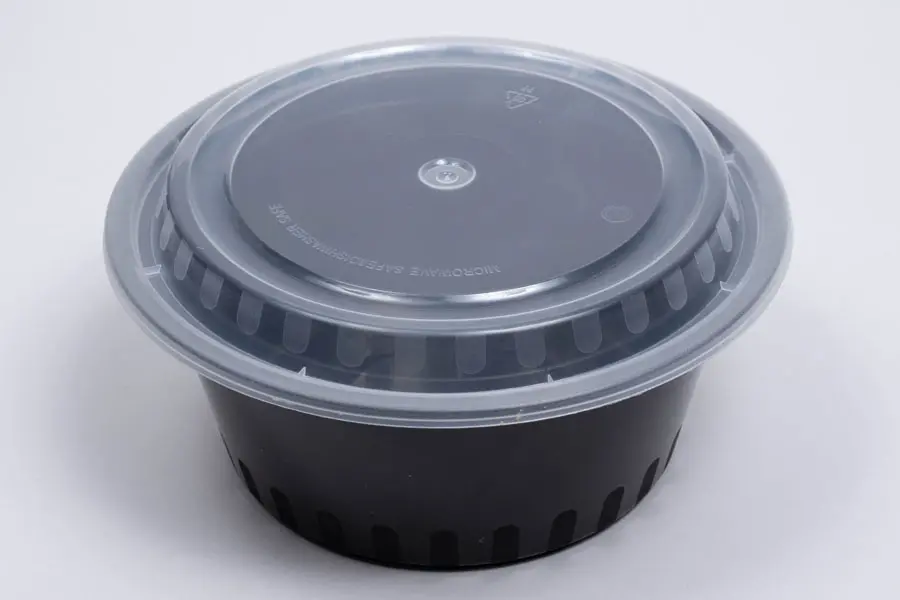 38OZ  7 X 3 ROUND PLASTIC TO-GO CONTAINER