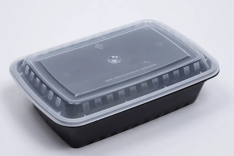 38OZ  8-3/4 X 6 X 2 RECTANGLE PLASTIC TO-GO CONTAINER