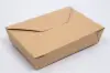 #2  7-3/4 X 5-1/2 X 1-7/8 KRAFT FOLDING TO-GO BOX