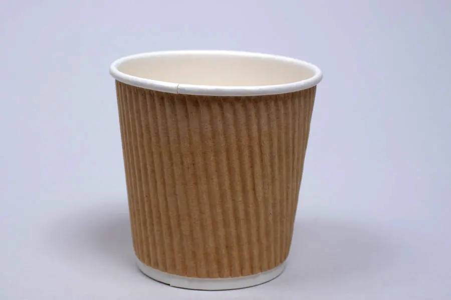 4OZ HOT GROOVE PAPER CUP NATURAL KRAFT