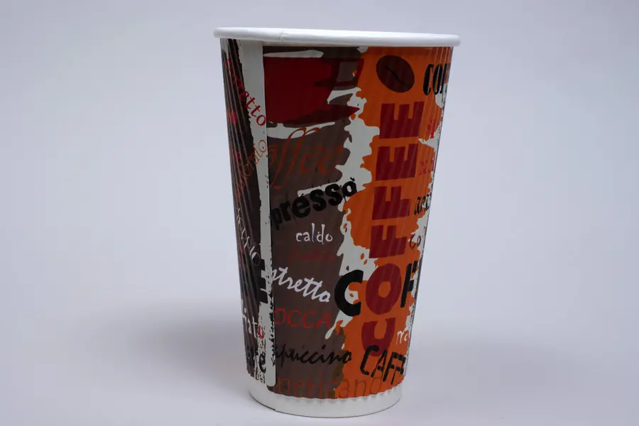 16OZ HOT GROOVE PAPER CUP COFFEE PRINT