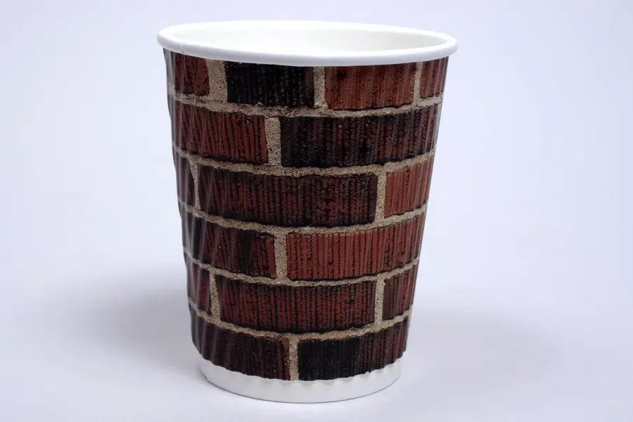 8OZ HOT GROOVE PAPER CUP BRICK PRINT