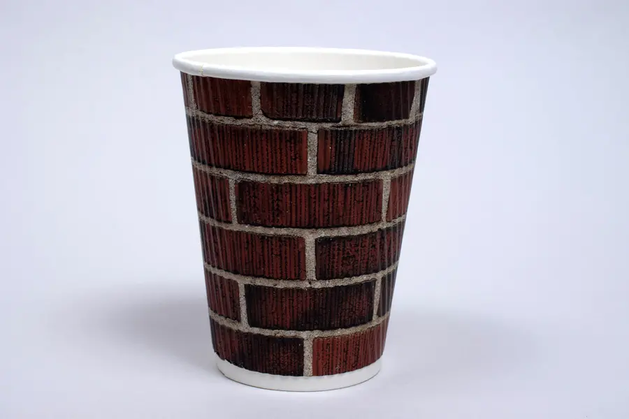 12OZ HOT GROOVE PAPER CUP BRICK PRINT