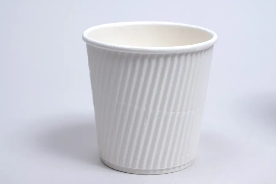 4OZ HOT GROOVE PAPER CUP WHITE