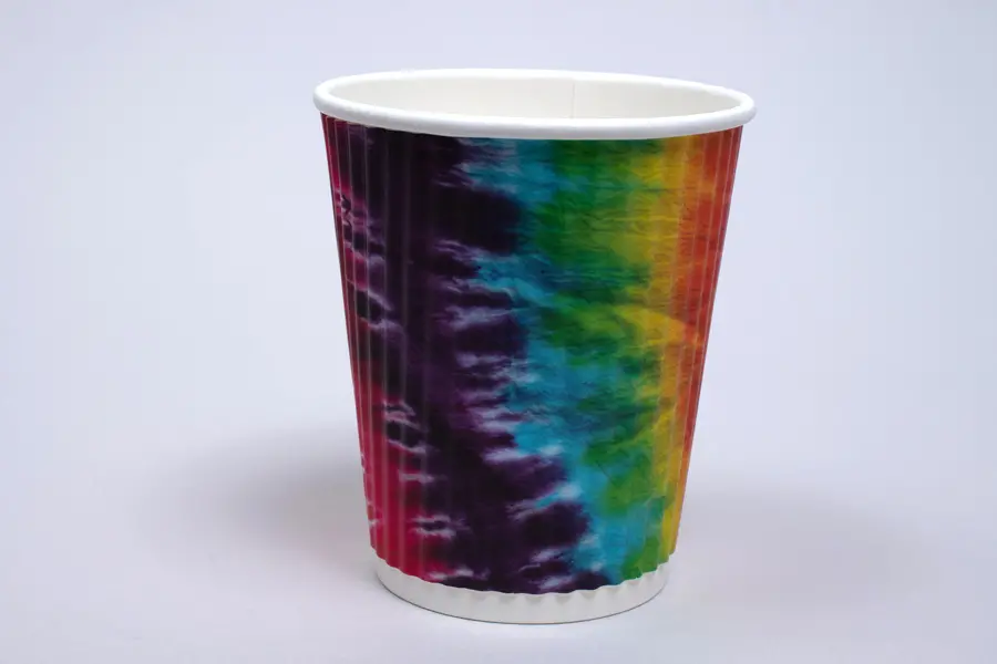 8OZ HOT GROOVE PAPER CUP TYE DYE