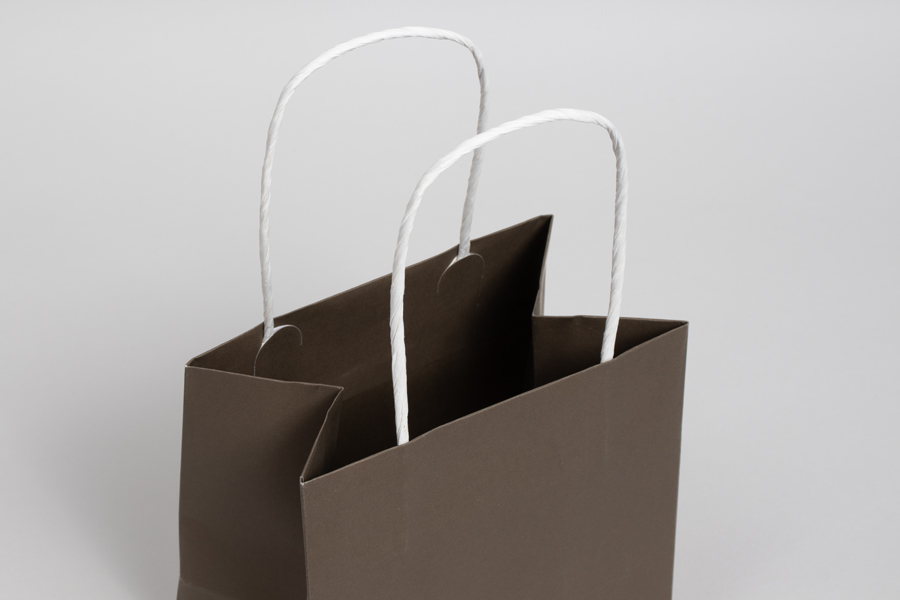 10 x 5 x 10 COCO BROWN MIDTOWN TURN TOP PAPER SHOPPING BAG