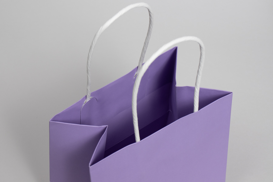 16 x 6 x 13 LAVENDER MIDTOWN TURN TOP PAPER SHOPPING BAG