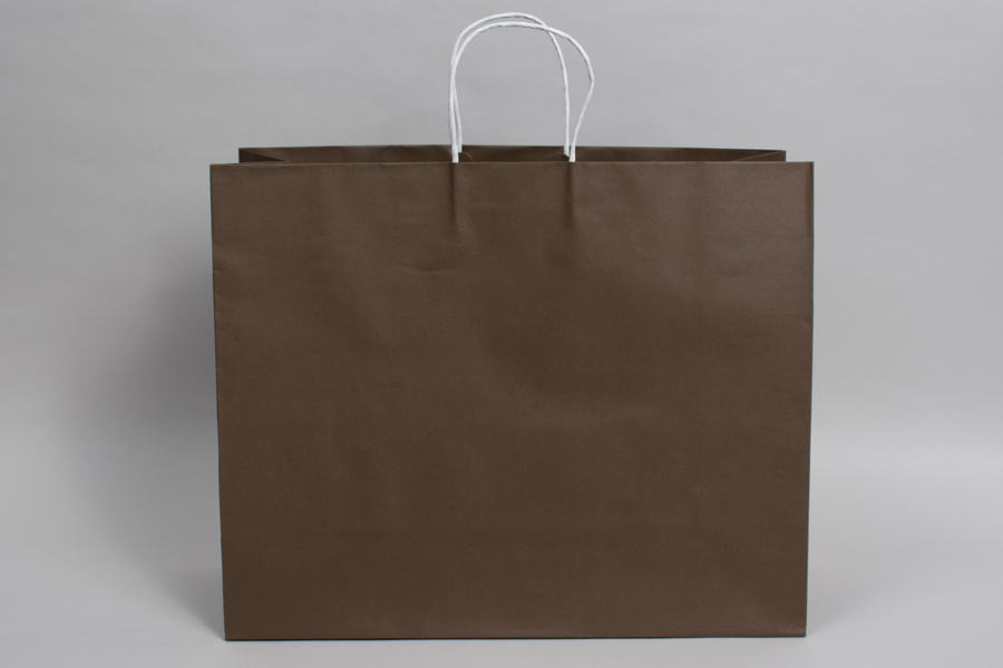 16 x 6 x 13 COCO BROWN MIDTOWN TURN TOP PAPER SHOPPING BAG