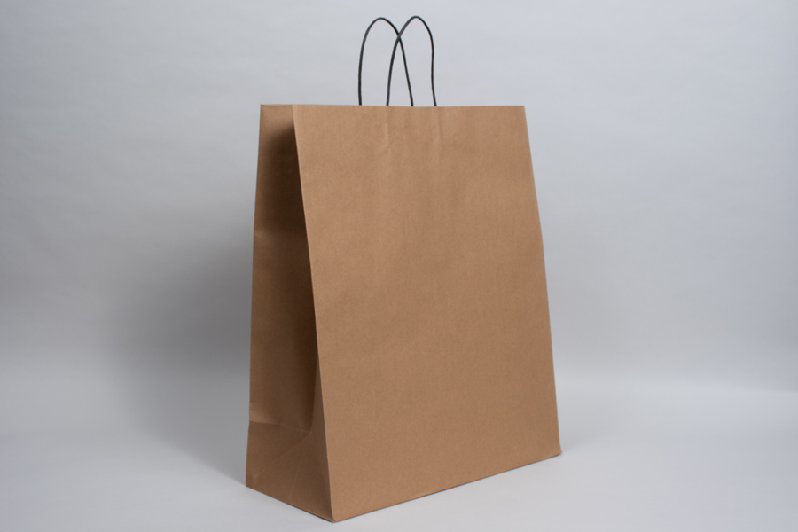 16 x 7 x 19 NATURAL KRAFT MIDTOWN TURN TOP PAPER SHOPPING BAG