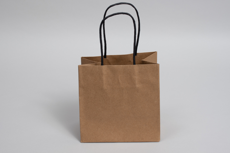 6 x 4 x 6 NATURAL KRAFT MIDTOWN TURN TOP PAPER SHOPPING BAG