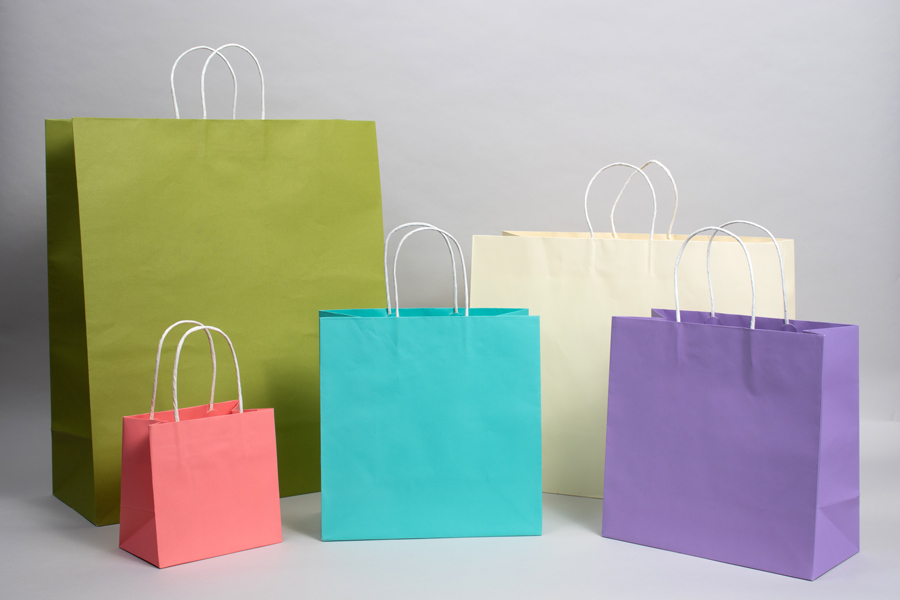 Midtown Turn Top Paper Shopping Bags