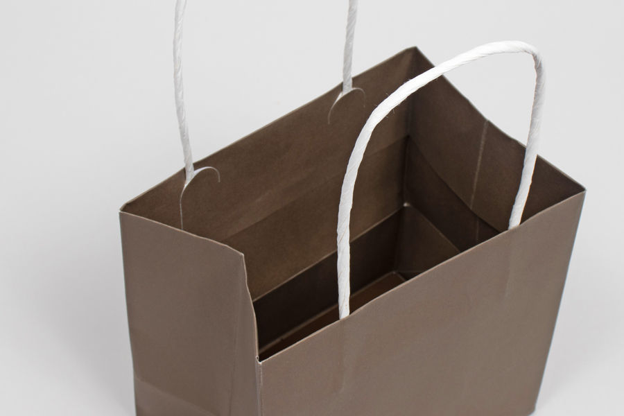 6 x 4 x 6 COCO BROWN MIDTOWN TURN TOP PAPER SHOPPING BAG