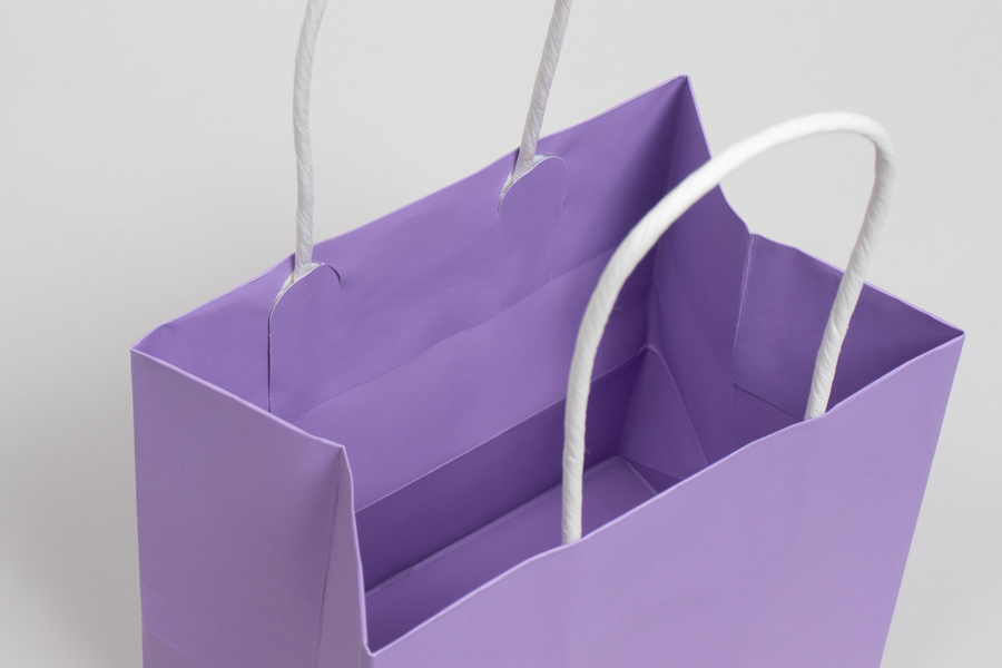 10 x 5 x 10 LAVENDER MIDTOWN TURN TOP PAPER SHOPPING BAG