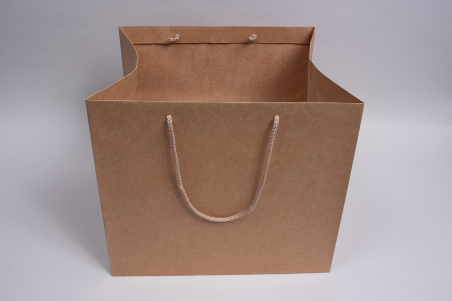 15 x 13 x 13 NATURAL KRAFT ENVIRO EUROTOTE TAKEOUT BAG