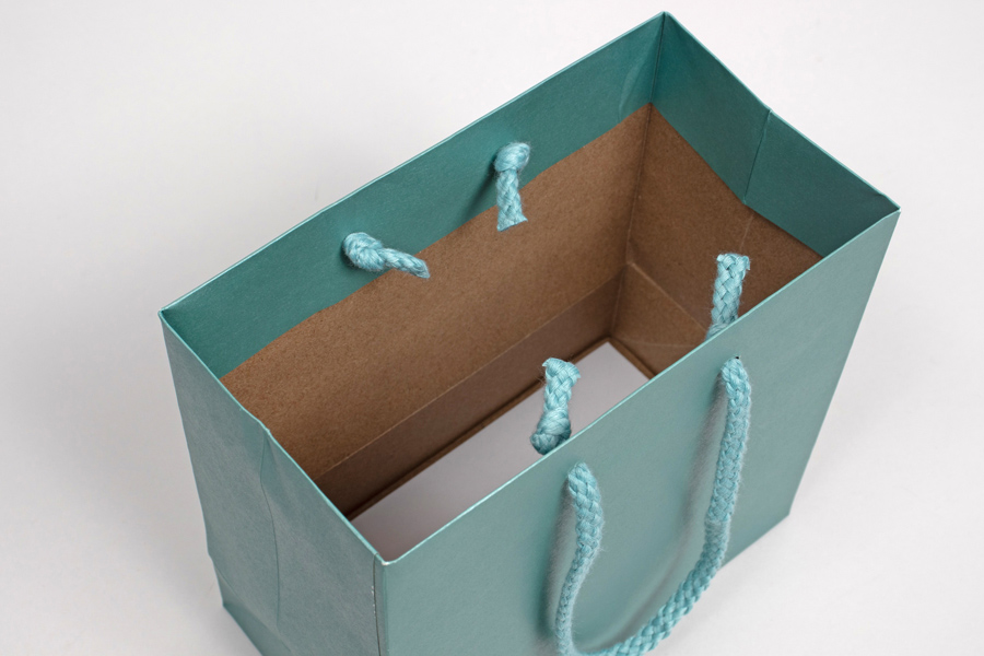 8 x 4 x 10 SHIMMER TURQUOISE ENVIRO EUROTOTE